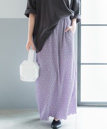 ドットプリーツスカート