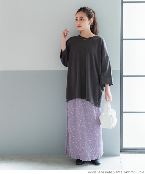 coca(coca)(コカ)の「ドットプリーツスカート(スカート・レディース・ブラック/ブラウン/パープル/グレイッシュベージュ・ONE SIZE)」の13枚目の写真