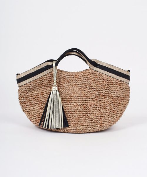 SHIPS(シップス)の「VIOLAd’ORO:2WAYラフィアトート(M)20SS◇(かごバッグ・レディース・ベージュ/キャメル・ONE SIZE)」の3枚目の写真