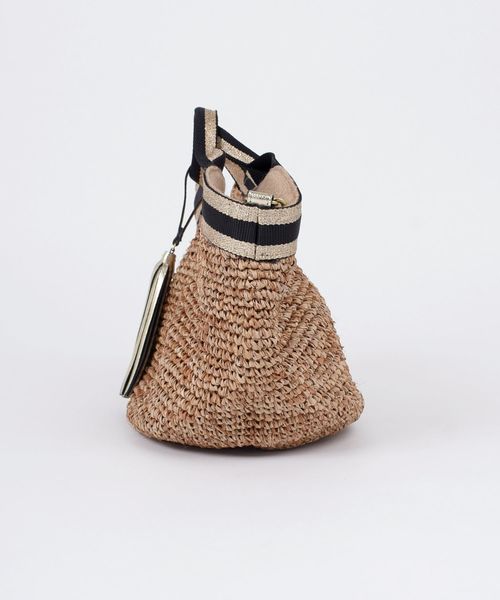 SHIPS(シップス)の「VIOLAd’ORO:2WAYラフィアトート(M)20SS◇(かごバッグ・レディース・ベージュ/キャメル・ONE SIZE)」の7枚目の写真