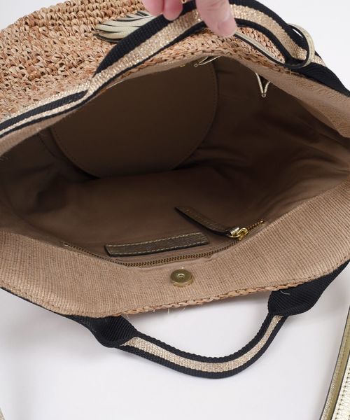 SHIPS(シップス)の「VIOLAd’ORO:2WAYラフィアトート(M)20SS◇(かごバッグ・レディース・ベージュ/キャメル・ONE SIZE)」の11枚目の写真