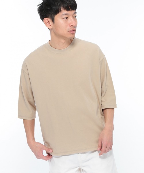 LAKOLE（ラコレ）の「ハニカムクロップドTシャツ / LAKOLE（Tシャツ/カットソー・メンズ・ホワイト/ベージュ/ライトグリーン/ラベンダー・MEDIUM/LARGE）」の2枚目の写真