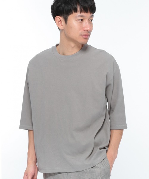 LAKOLE（ラコレ）の「ハニカムクロップドTシャツ / LAKOLE（Tシャツ/カットソー・メンズ・ホワイト/ベージュ/ライトグリーン/ラベンダー・MEDIUM/LARGE）」の3枚目の写真