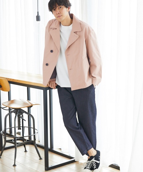 LAKOLE（ラコレ）の「ハニカムクロップドTシャツ / LAKOLE（Tシャツ/カットソー・メンズ・ホワイト/ベージュ/ライトグリーン/ラベンダー・MEDIUM/LARGE）」の6枚目の写真