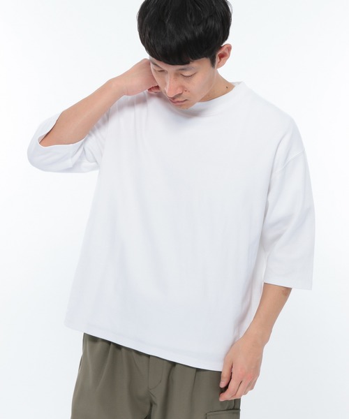 LAKOLE（ラコレ）の「ハニカムクロップドTシャツ / LAKOLE（Tシャツ/カットソー・メンズ・ホワイト/ベージュ/ライトグリーン/ラベンダー・MEDIUM/LARGE）」の12枚目の写真