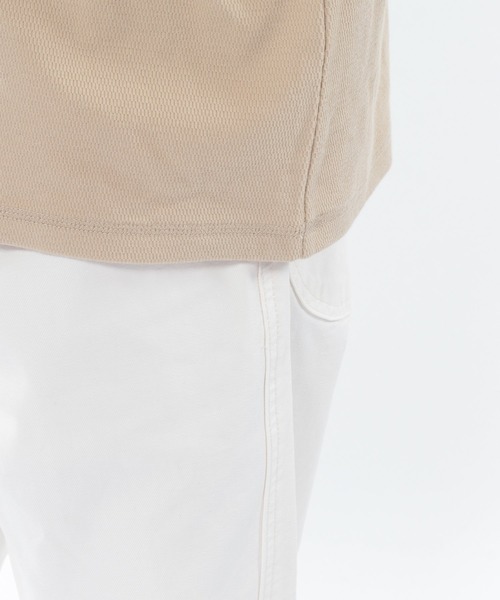 LAKOLE（ラコレ）の「ハニカムクロップドTシャツ / LAKOLE（Tシャツ/カットソー・メンズ・ホワイト/ベージュ/ライトグリーン/ラベンダー・MEDIUM/LARGE）」の18枚目の写真