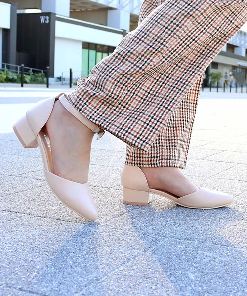 LibertyDoll(リバティードール)の「Liberty Doll / ポインテッドトゥ セパレート ストラップ チャンキーヒール 美脚パンプス 歩きやすい オケージョン対応 (5391)(パンプス・レディース・ブラック/グレー/ホワイト/ゴールド/ブラック系その他/ベージュ/ネイビー/モスグリーン/パイソン/シルバー/ブラウン/ピンク/レッド/ライトグリーン/オレンジ/ブルー/マスタード/ベージュ系その他・M/L/S/3L/LL/SS)」の7枚目の写真