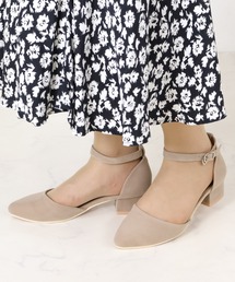 Liberty Doll / ポインテッドトゥ セパレート ストラップ チャンキーヒール 美脚パンプス 歩きやすい オケージョン対応 (5391)