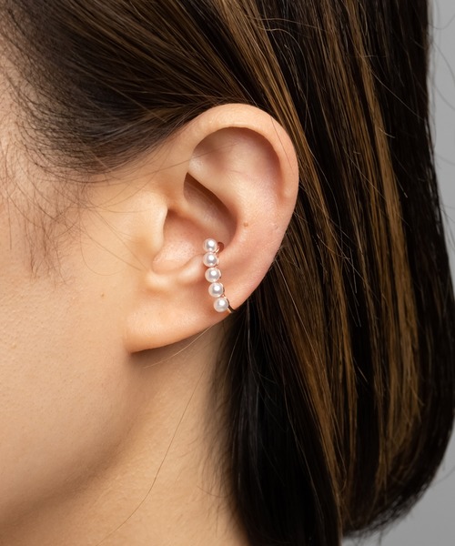 Silver925 イヤーカフ パールイヤーカフ イヤーカフ アクセサリー Anoh アノー のファッション