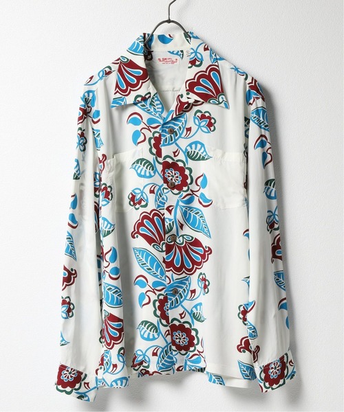 Oriens JOURNAL STANDARD（オリエンス ジャーナルスタンダード）の「【TOYO/トーヨー】 L/S RAYON HAWAIIAN SHIRTHAWAIIAN I：シャツ＃（シャツ/ブラウス・メンズ・ホワイト/ブラック・MEDIUM/LARGE/X-LARGE）」の2枚目の写真
