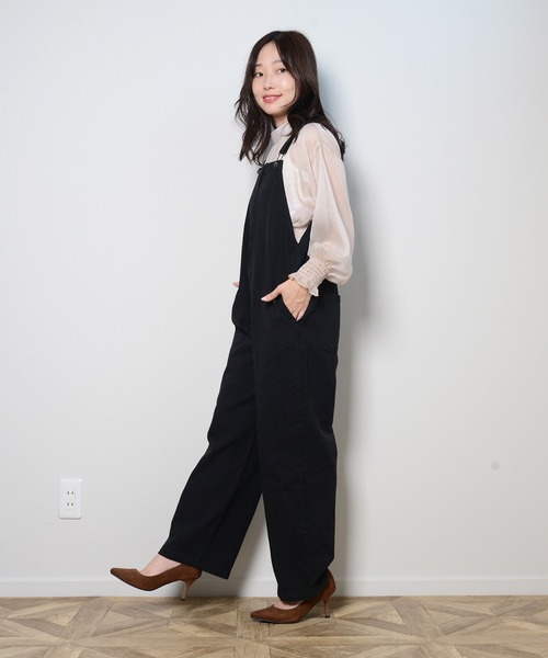 shopnikoniko（ショップニコニコ）の「ウエストギャザーブラウス シアーブラウス（シャツ/ブラウス・レディース・ベージュ/ブラック/グリーン/オフホワイト・フリー）」の19枚目の写真