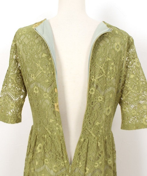 Pierrot（ピエロ）の「レースワンピース（ワンピース・レディース・ブルー/ライム/ブラック・M/L）」の9枚目の写真