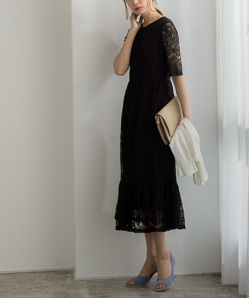 Pierrot（ピエロ）の「レースワンピース（ワンピース・レディース・ブルー/ライム/ブラック・M/L）」の5枚目の写真