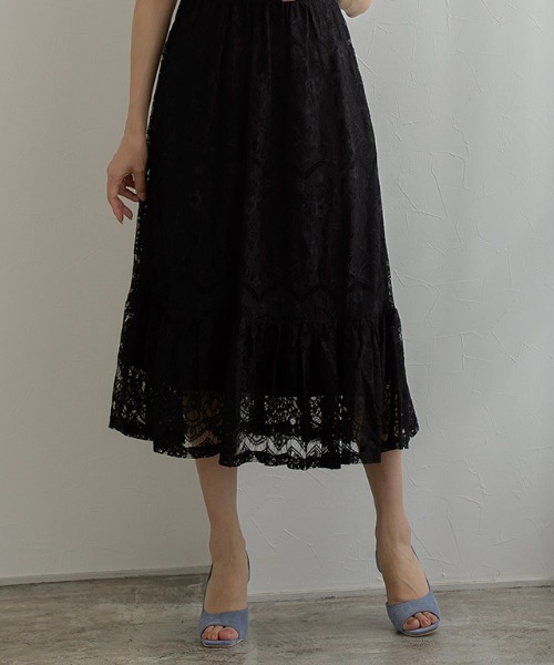 Pierrot（ピエロ）の「レースワンピース（ワンピース・レディース・ブルー/ライム/ブラック・M/L）」の8枚目の写真