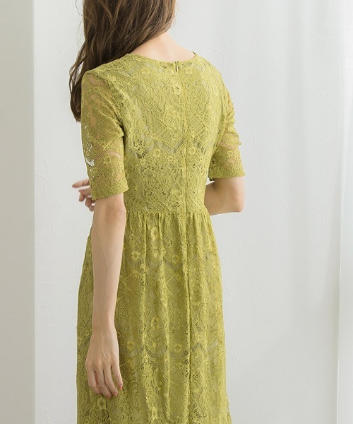 Pierrot（ピエロ）の「レースワンピース（ワンピース・レディース・ブルー/ライム/ブラック・M/L）」の4枚目の写真