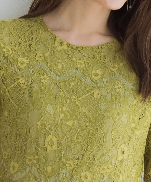 Pierrot（ピエロ）の「レースワンピース（ワンピース・レディース・ブルー/ライム/ブラック・M/L）」の16枚目の写真