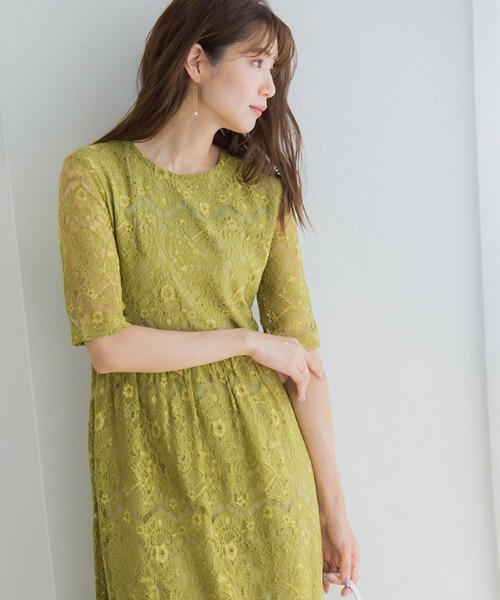 Pierrot（ピエロ）の「レースワンピース（ワンピース・レディース・ブルー/ライム/ブラック・M/L）」の15枚目の写真