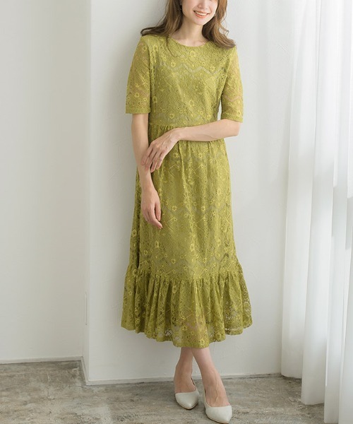 Pierrot（ピエロ）の「レースワンピース（ワンピース・レディース・ブルー/ライム/ブラック・M/L）」の22枚目の写真