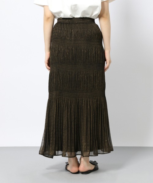 PAGEBOY（ページボーイ）の「マジョリカプリーツハクプリントスカート（スカート・レディース・ブラック/グリーン系その他/グレイッシュベージュ・FREE）」の11枚目の写真