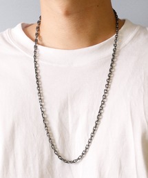 GILD（ギルド）の「GILD / ギルド / Morphing wide chain necklace モーフィング ワイド チェーン ネックレス / G201-NE03 (LONG)（ネックレス）」