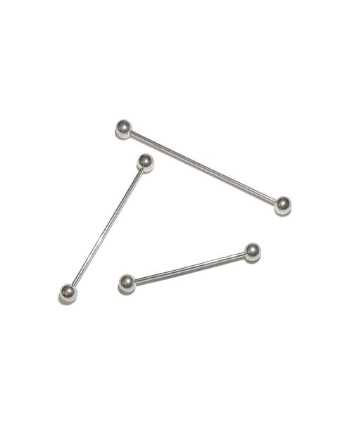 MORPH(モルフ)の「MORPH モルフ バーベルボディーピアス 16ゲージ 30mm~50mm(ピアス(片耳用)・メンズ・シルバー・34/32/30/40/46/42/44/48/50/38/36)」の1枚目の写真