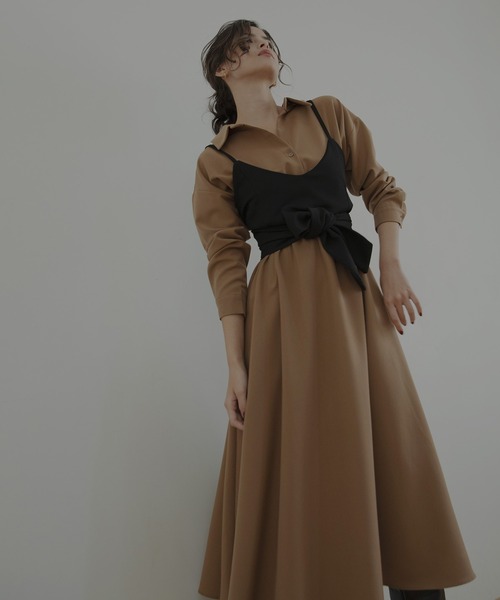 Vネックシャツワンピース ワンピース Mieliinvariant ミエリインヴァリアント のファッション通販 Zozotown