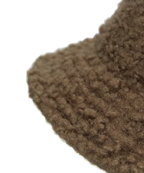 14+(イチヨンプラス)の「ボアバケットハット(ハット・レディース・ブラック/ベージュ/モカ・FREE)」の8枚目の写真