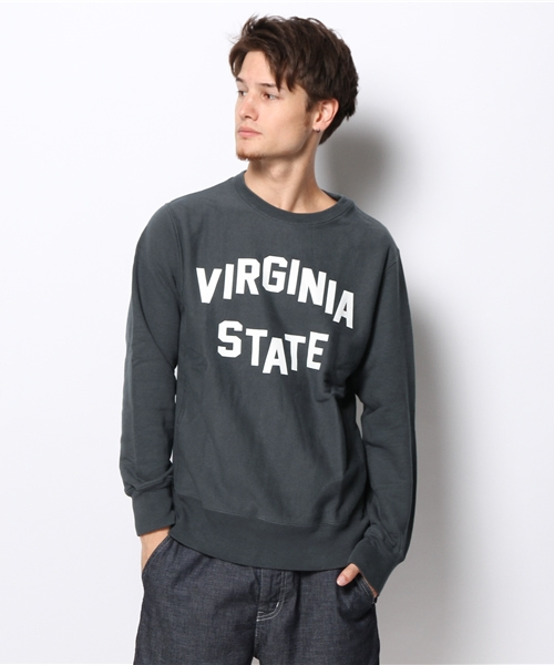 CIAOPANIC（チャオパニック）の「【Ciaopanic】VIRGINIAスウェット（スウェット・メンズ・チャコールグレー/アイボリー・MEDIUM/LARGE）」の2枚目の写真