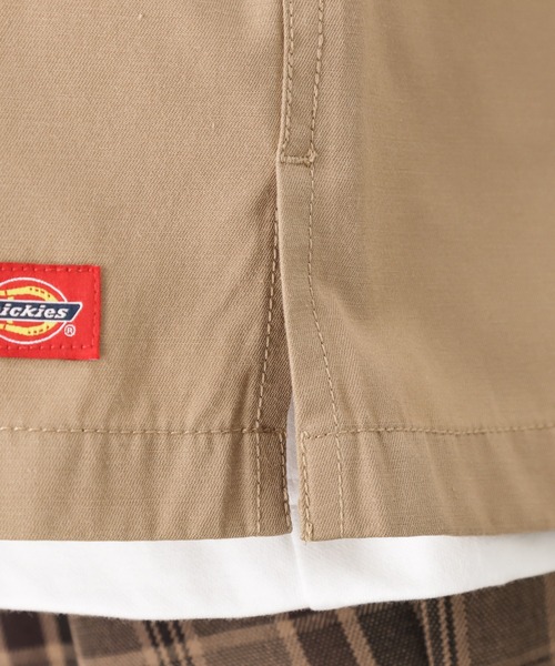 Dickies(ディッキーズ)の「Dickies ディッキーズ 長袖 ワークシャツ 刺繍 ワンポイント(シャツ/ブラウス・メンズ・ブラック/ベージュ/カーキ・M/L/XL/XXL)」の18枚目の写真
