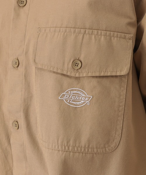 Dickies(ディッキーズ)の「Dickies ディッキーズ 長袖 ワークシャツ 刺繍 ワンポイント(シャツ/ブラウス・メンズ・ブラック/ベージュ/カーキ・M/L/XL/XXL)」の20枚目の写真