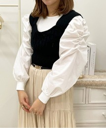 apres jour | ビスチェ+袖コンシャストップスセット【ZOZOTOWN限定アイテム】(ニット/セーター)