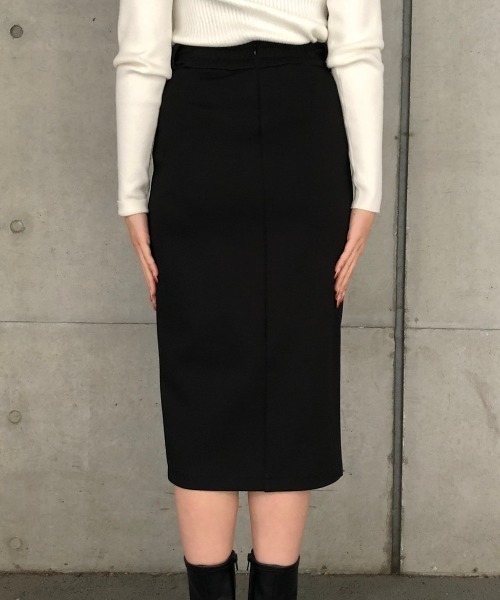 ENVYM(アンビー)の「フロントZIPミディアムポンチSK(スカート・レディース・ブラック・FREE)」の7枚目の写真