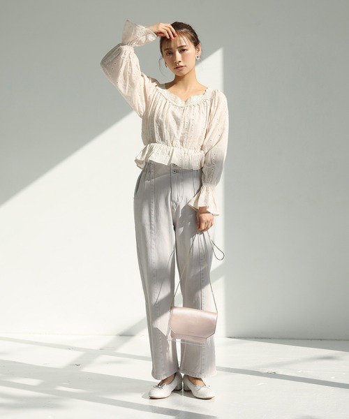 one after another NICE CLAUP（ワンアフターアナザーナイスクラップ）の「クリアショルダーバック（ショルダーバッグ・レディース・ピンク/シルバー・FREE）」の4枚目の写真