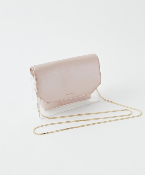 one after another NICE CLAUP（ワンアフターアナザーナイスクラップ）の「クリアショルダーバック（ショルダーバッグ・レディース・ピンク/シルバー・FREE）」の11枚目の写真
