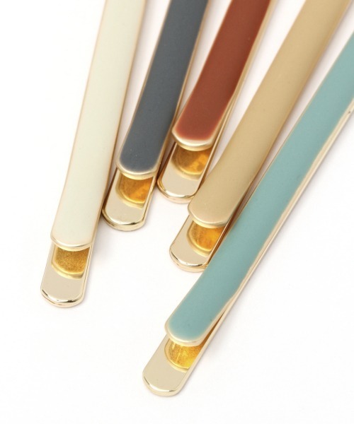 GLOBAL WORK（グローバルワーク）の「5ピース ヘアピンセット/936934（ヘアピン・レディース・ライトベージュ/ライトグリーン・FREE）」の5枚目の写真