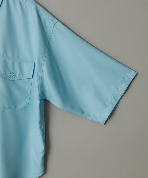 anown（アノン）の「-anown/アノン- 「セットアップ可能」蝶モチーフ刺繍 ジャケット仕様 オーバーサイズシャツ（シャツ/ブラウス・メンズ・ブラック/ベージュ/サックスブルー/ダークパープル・S/M/L）」の8枚目の写真