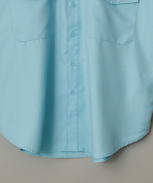 anown（アノン）の「-anown/アノン- 「セットアップ可能」蝶モチーフ刺繍 ジャケット仕様 オーバーサイズシャツ（シャツ/ブラウス・メンズ・ブラック/ベージュ/サックスブルー/ダークパープル・S/M/L）」の9枚目の写真