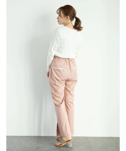 earth music&ecology（アースミュージックアンドエコロジー）の「2wayリブカットプルオーバー ＊（Tシャツ/カットソー・レディース・ブラック/ブラウン/アイボリー/ピンクベージュ・FREE）」の22枚目の写真