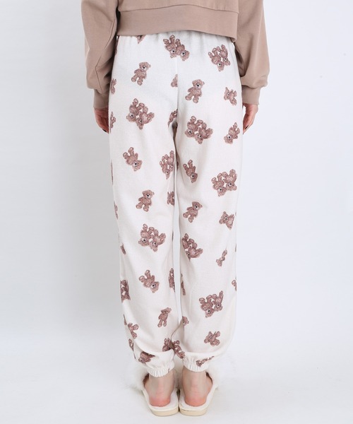 WC(ダブル シー)の「WC/クマ総柄イージーパンツ(その他パンツ・レディース・アイボリー/ブラック・FREE)」の8枚目の写真