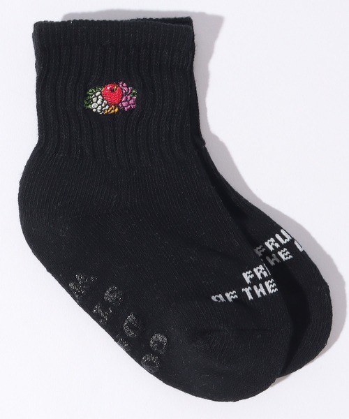 FRUIT OF THE LOOM（フルーツオブザルーム）の「クオーター丈刺繍3P/ キッズ / クォーター丈ソックス / ３足セット（ソックス/靴下・キッズ・マルチ/グレー/ブラック・13cm-15cm/16cm-18cm）」の10枚目の写真