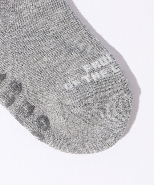 FRUIT OF THE LOOM（フルーツオブザルーム）の「クオーター丈刺繍3P/ キッズ / クォーター丈ソックス / ３足セット（ソックス/靴下・キッズ・マルチ/グレー/ブラック・13cm-15cm/16cm-18cm）」の15枚目の写真