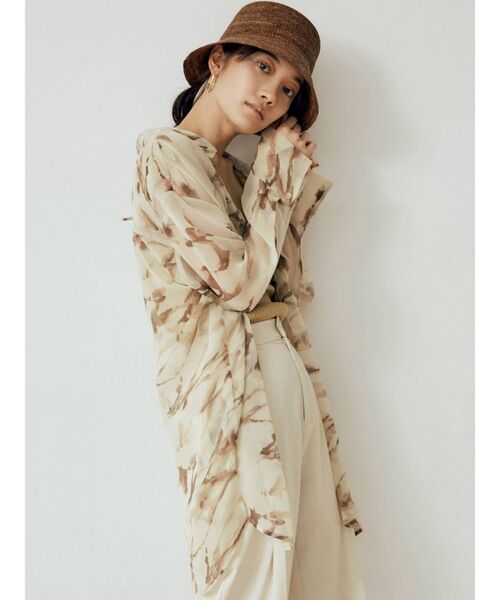 MURUA（ムルーア）の「シャイニーシアーシャツ（シャツ/ブラウス・レディース・ホワイト/グレー/ライトグリーン/その他1・FREE）」の17枚目の写真