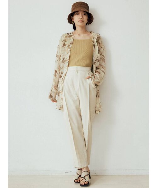 MURUA（ムルーア）の「シャイニーシアーシャツ（シャツ/ブラウス・レディース・ホワイト/グレー/ライトグリーン/その他1・FREE）」の18枚目の写真