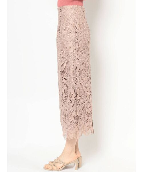 MERCURYDUO（マーキュリーデュオ）の「フラワーケミカルレースタイトスカート（スカート・レディース・ベージュ/アイボリー/ラベンダー・SMALL/MEDIUM）」の12枚目の写真