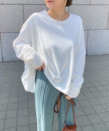 StyleSea | コットンガーゼミニ裏毛切替タックPO(Tシャツ/カットソー)