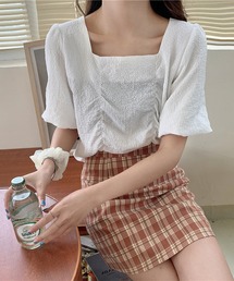 5分袖パフスリーブTシャツ
