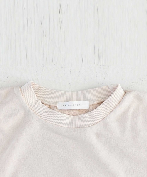 antiqua（アンティカ）の「「コスパ最強。」ピグメント加工プルオーバー（Tシャツ/カットソー・レディース・パープル/ベージュ/カーキ/グレー/ブルー・FREE）」の20枚目の写真