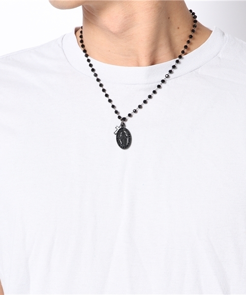 VENCEEXCHANGE（ヴァンスエクスチェンジ）の「CONマリアネックレス（ネックレス・メンズ・ブラック/シルバー・FREE）」の6枚目の写真