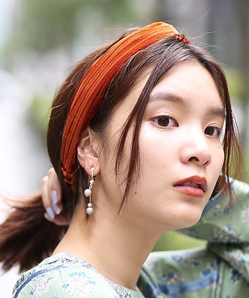 devoa ヘアバンド mko12273-Native pattern knit headband ニットヘアバンド（ヘア