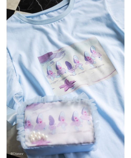 Honey Salon（ハニーサロン）の「ヤングオイスター/フリルポーチ（ポーチ・レディース・ライトブルー・FREE）」の2枚目の写真